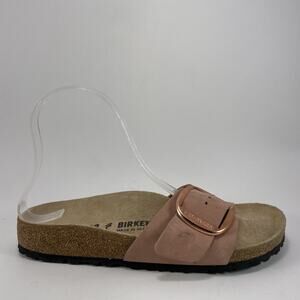 Birkenstock Madrid Big Buckle Slide Womens Size 38 US 7-7.5 Old Rose Pink Narrow